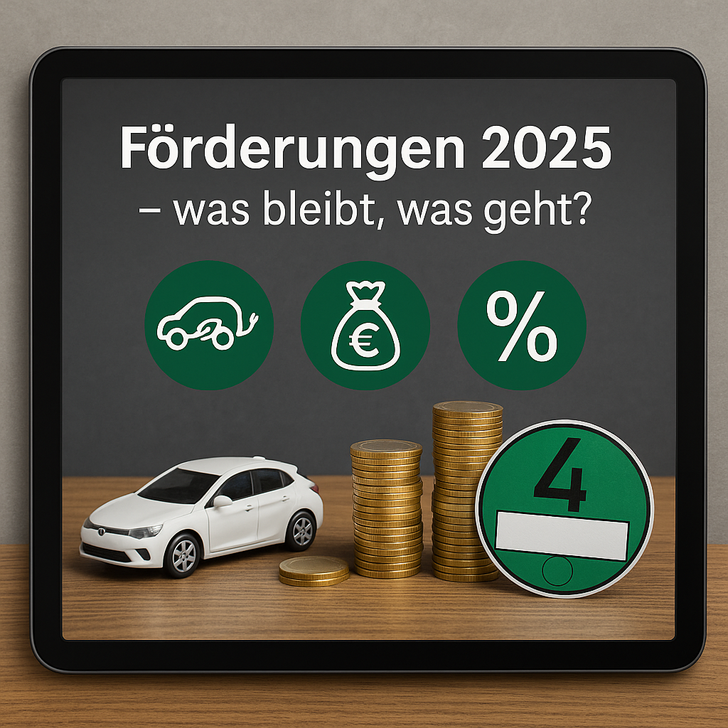 Umweltprämien und Steuervorteile 2025 im Überblick
