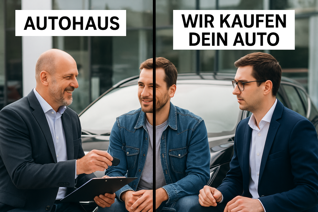 Gebrauchtwagenverkauf im Vergleich: Autohaus Bleicher vs. „Wir kaufen dein Auto“ – wo lohnt sich der Verkauf wirklich?