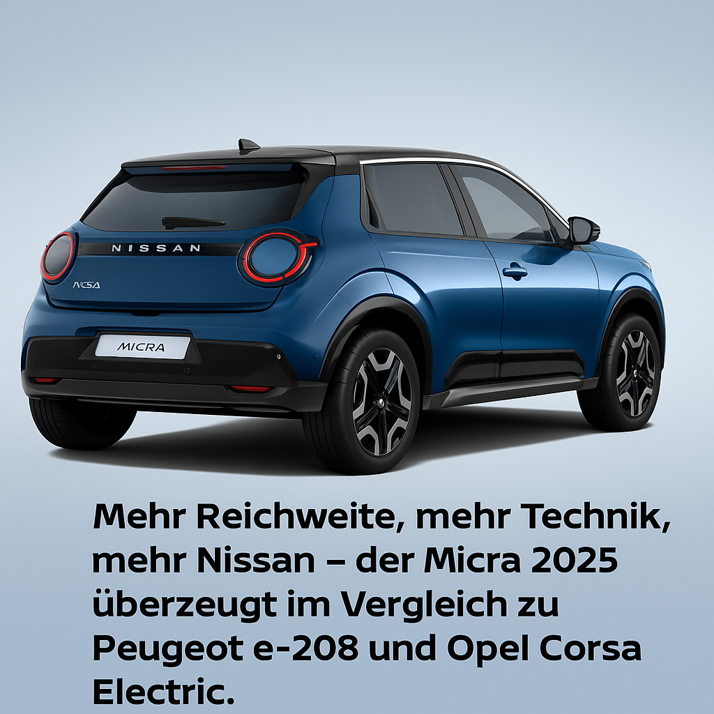 Nissan Micra 2025 – Marktvergleich: Klein, elektrisch, überzeugend