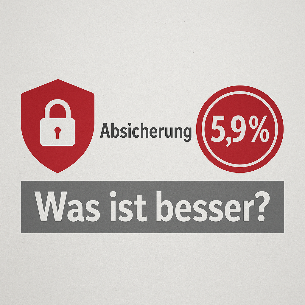 Absicherung oder niedriger Zins? – Was wirklich besser ist